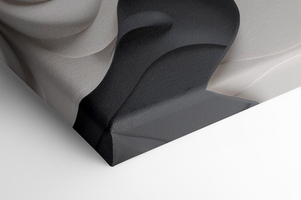 Black and white wavy shapes Black and white wavy shapes