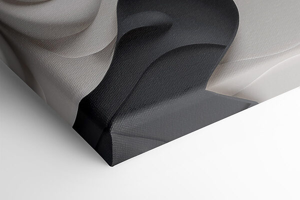 Black and white wavy shapes Black and white wavy shapes