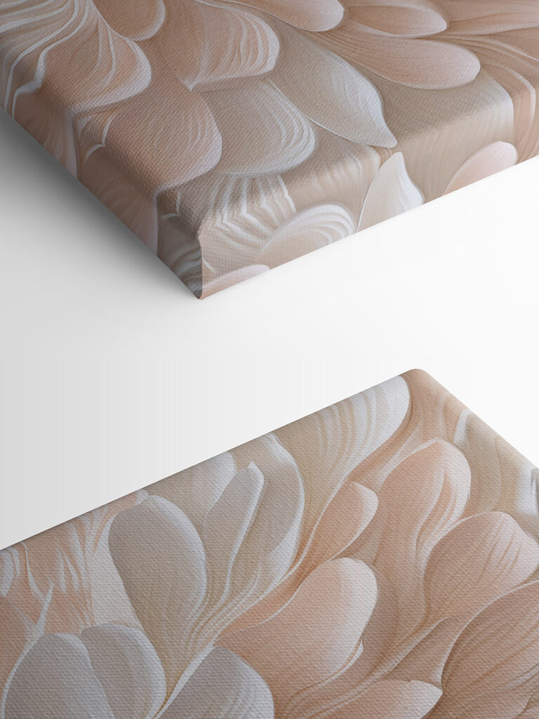 White and pink flower petals