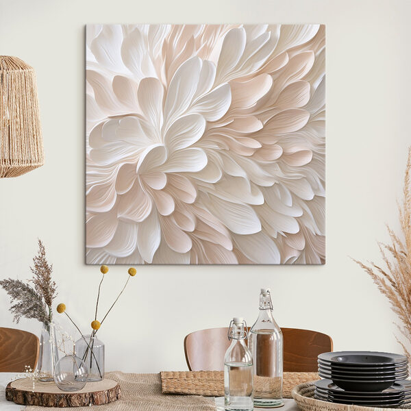 White and pink flower petals