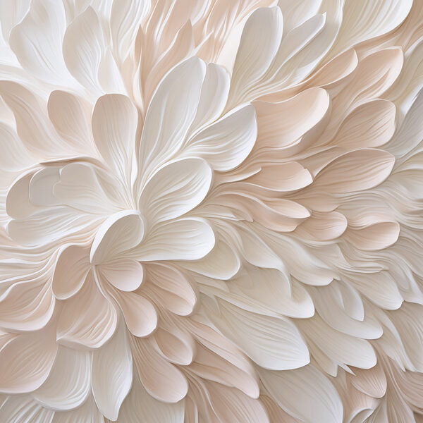 White and pink flower petals