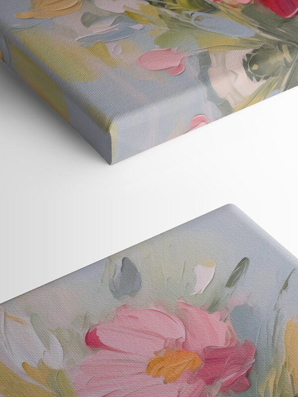 Painting of flowers in a vase