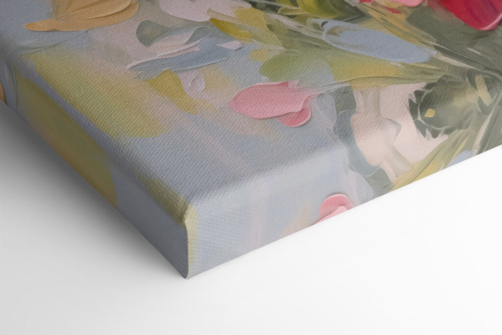 Painting of flowers in a vase