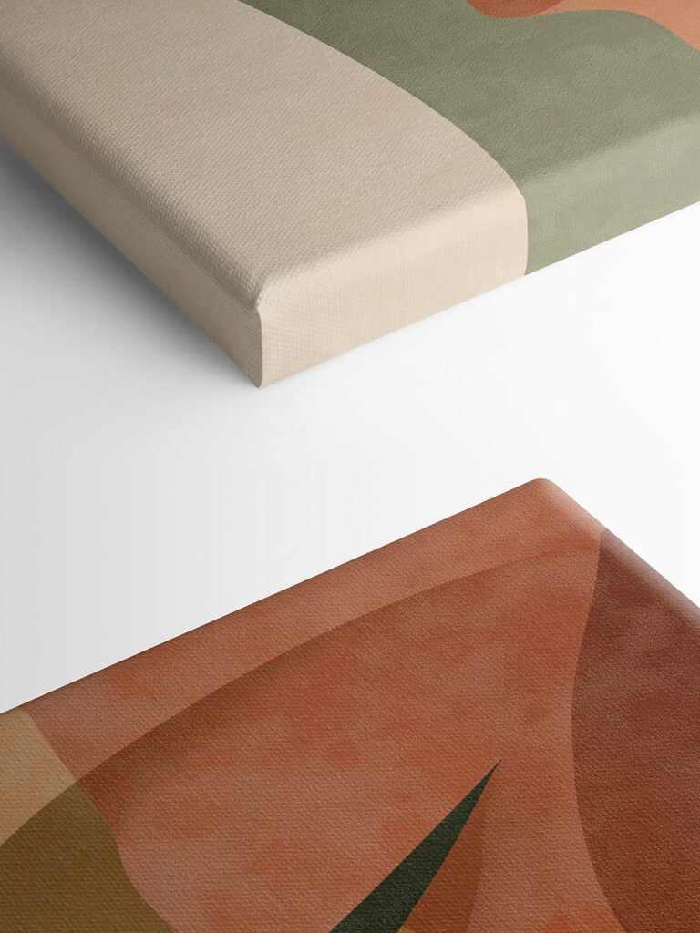 Abstract profile in soft colors Abstract profile in soft colors