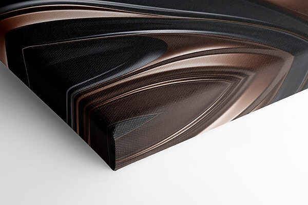 Flowing lines in contrasting tones