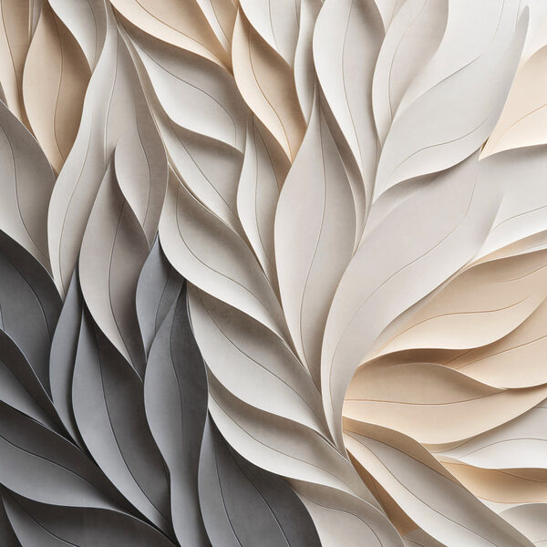 Flowing forms in soft hues