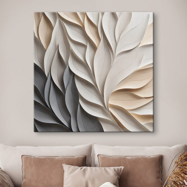 Flowing forms in soft hues