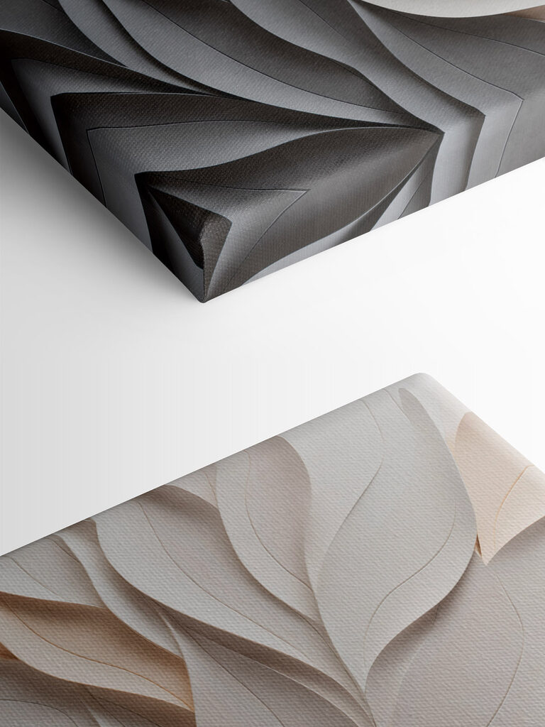 Flowing forms in soft hues