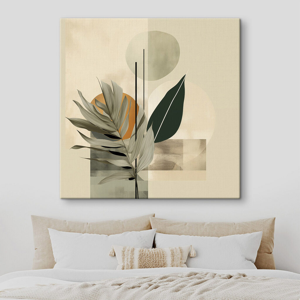 Leaf and geometric shapes Leaf and geometric shapes