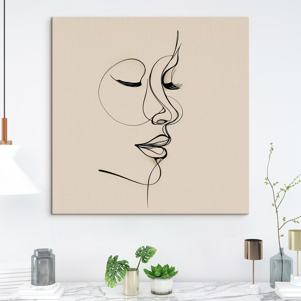 Drawing of a woman's face