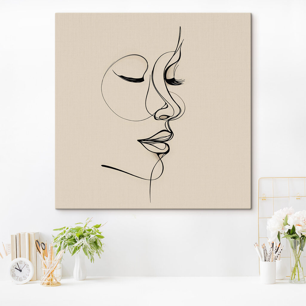 Drawing of a woman's face