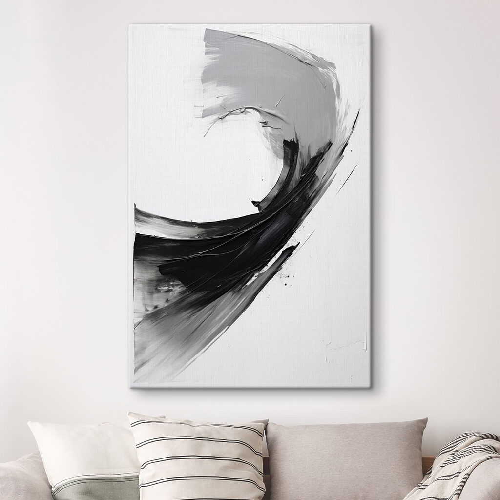 Black and white painting Black and white painting