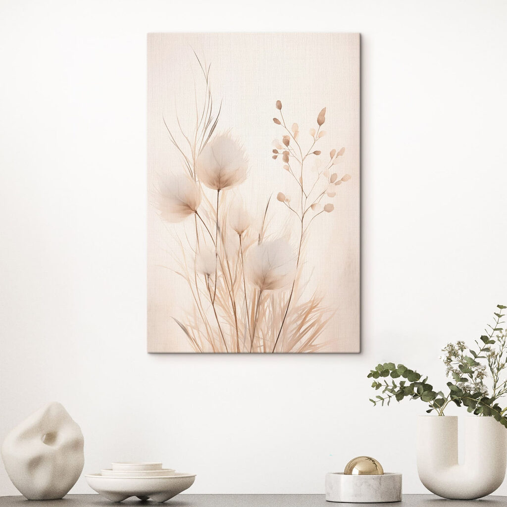 Delicate flora in soft hues