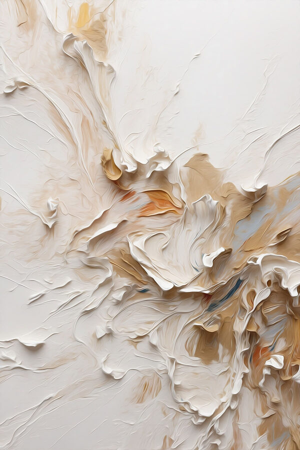 White and brown paint