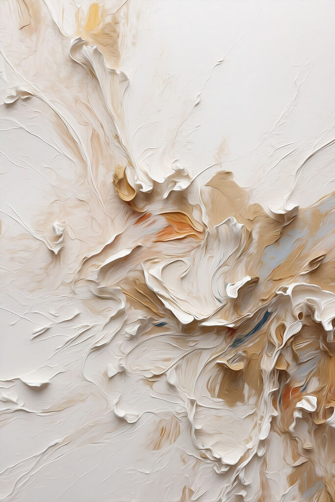 White and brown paint