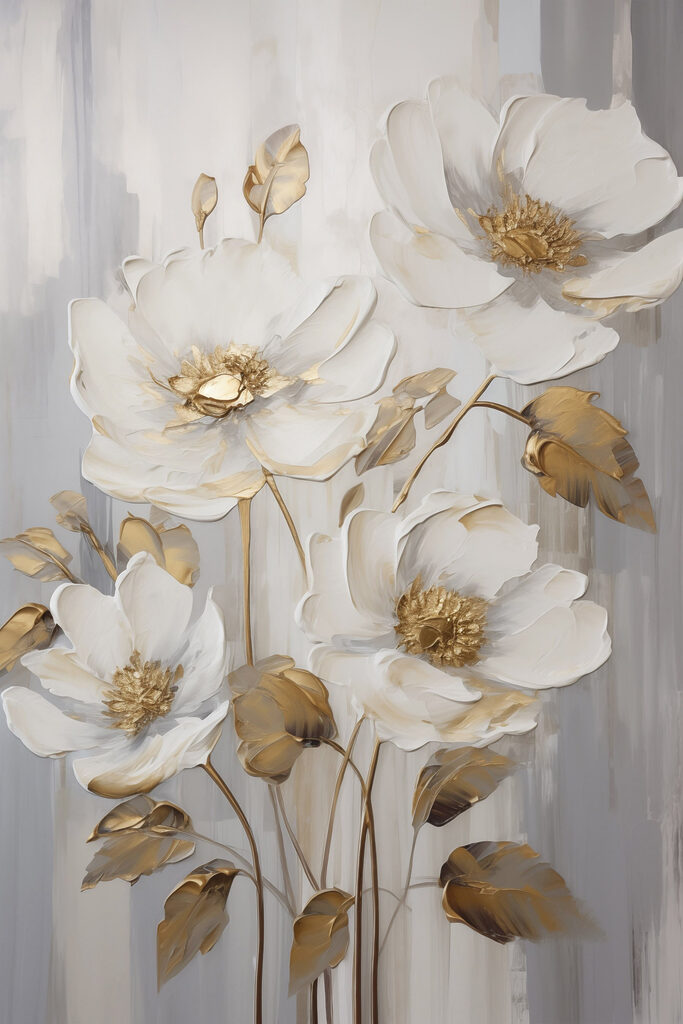 Delicate blooms in serene colors Delicate blooms in serene colors