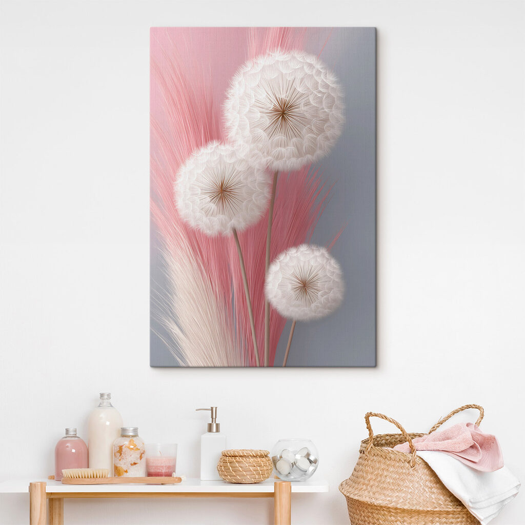 Group of white fluffy flowers