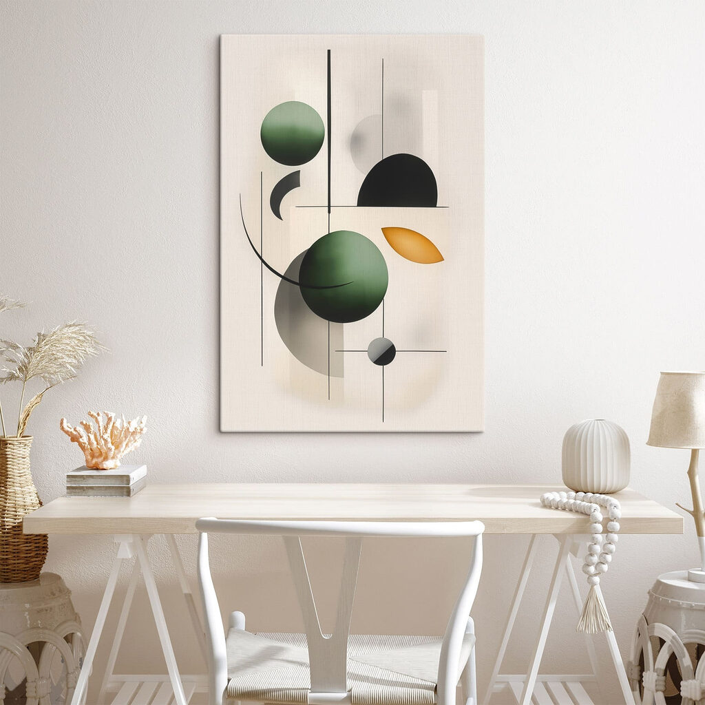 Abstract shapes in harmonious balance Abstract shapes in harmonious balance