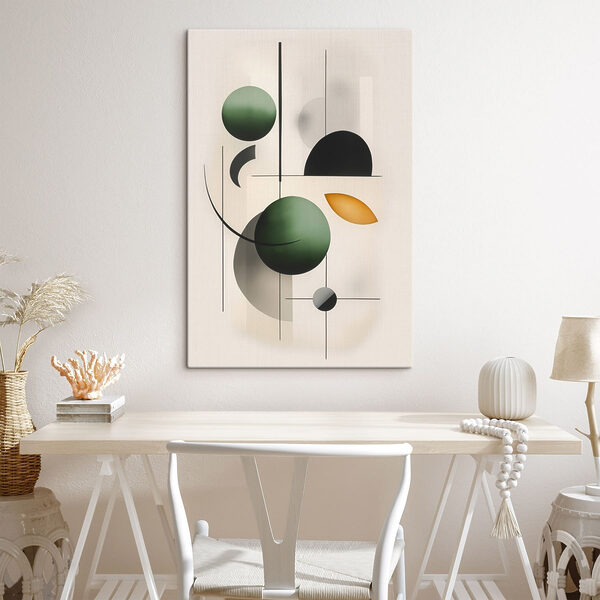 Abstract shapes in harmonious balance Abstract shapes in harmonious balance