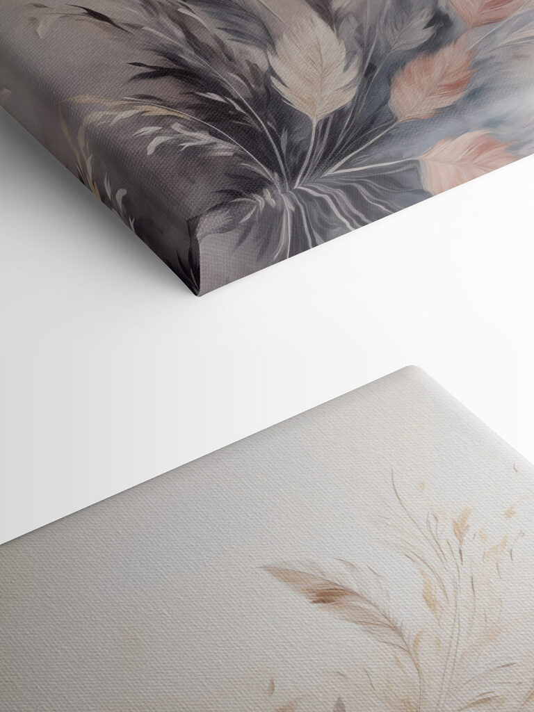 Painting of feathers