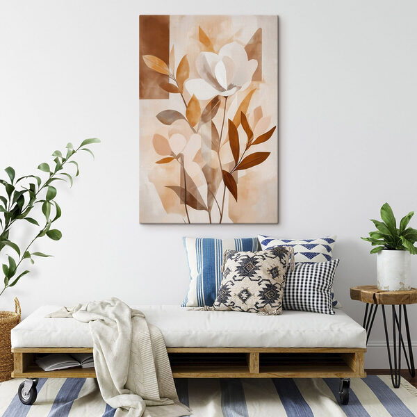 Painting of flowers and leaves Painting of flowers and leaves