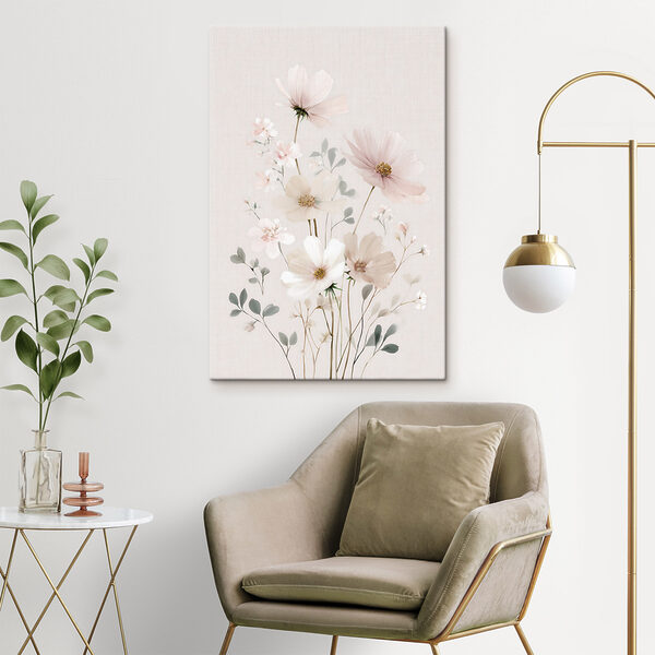 Delicate blooms in soft pastel hues Delicate blooms in soft pastel hues