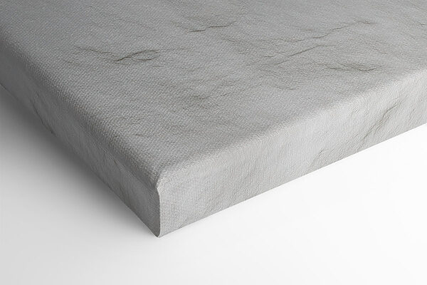 White wall with curved lines