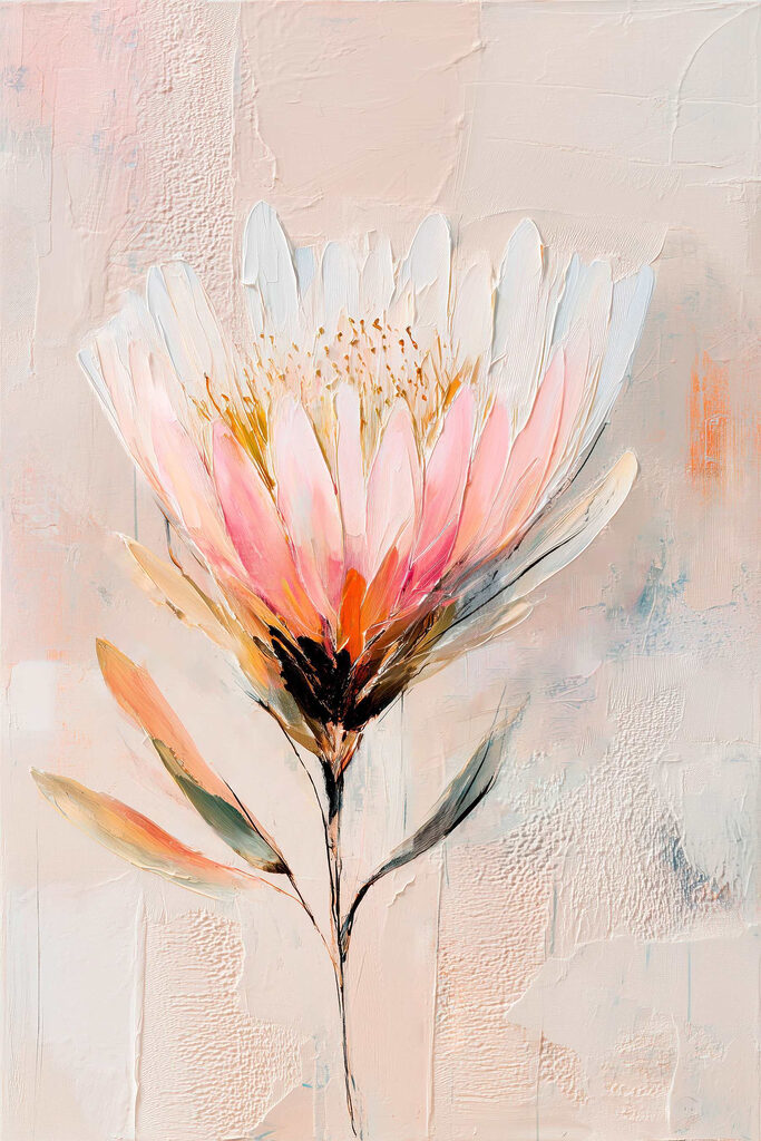 Painting of a flower Painting of a flower