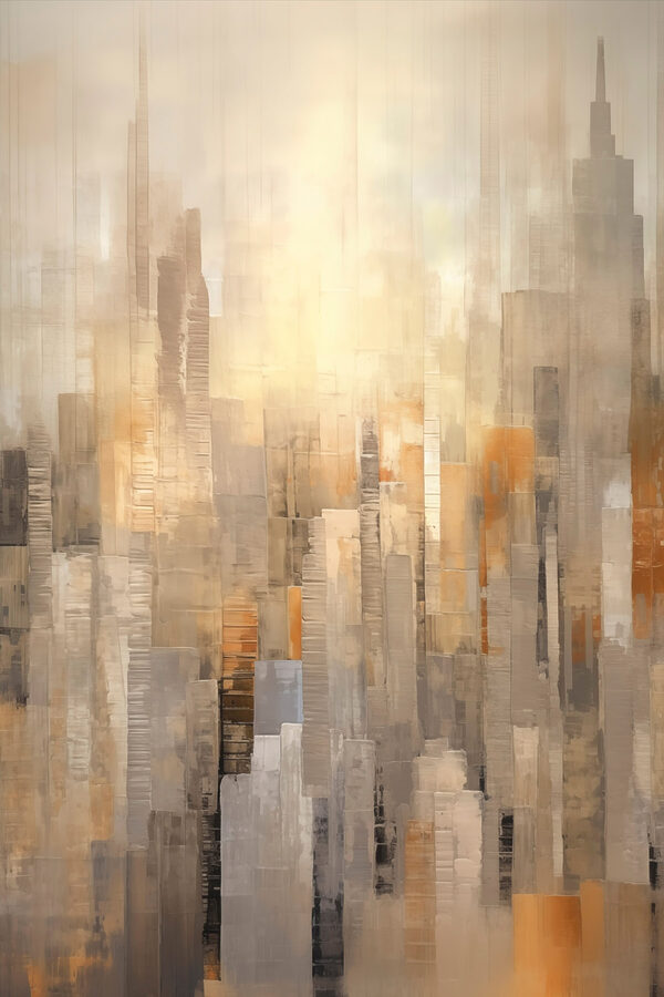 Painting of a city
