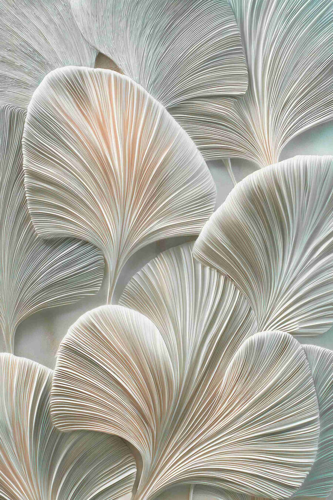 Delicate leaves in soft hues Delicate leaves in soft hues