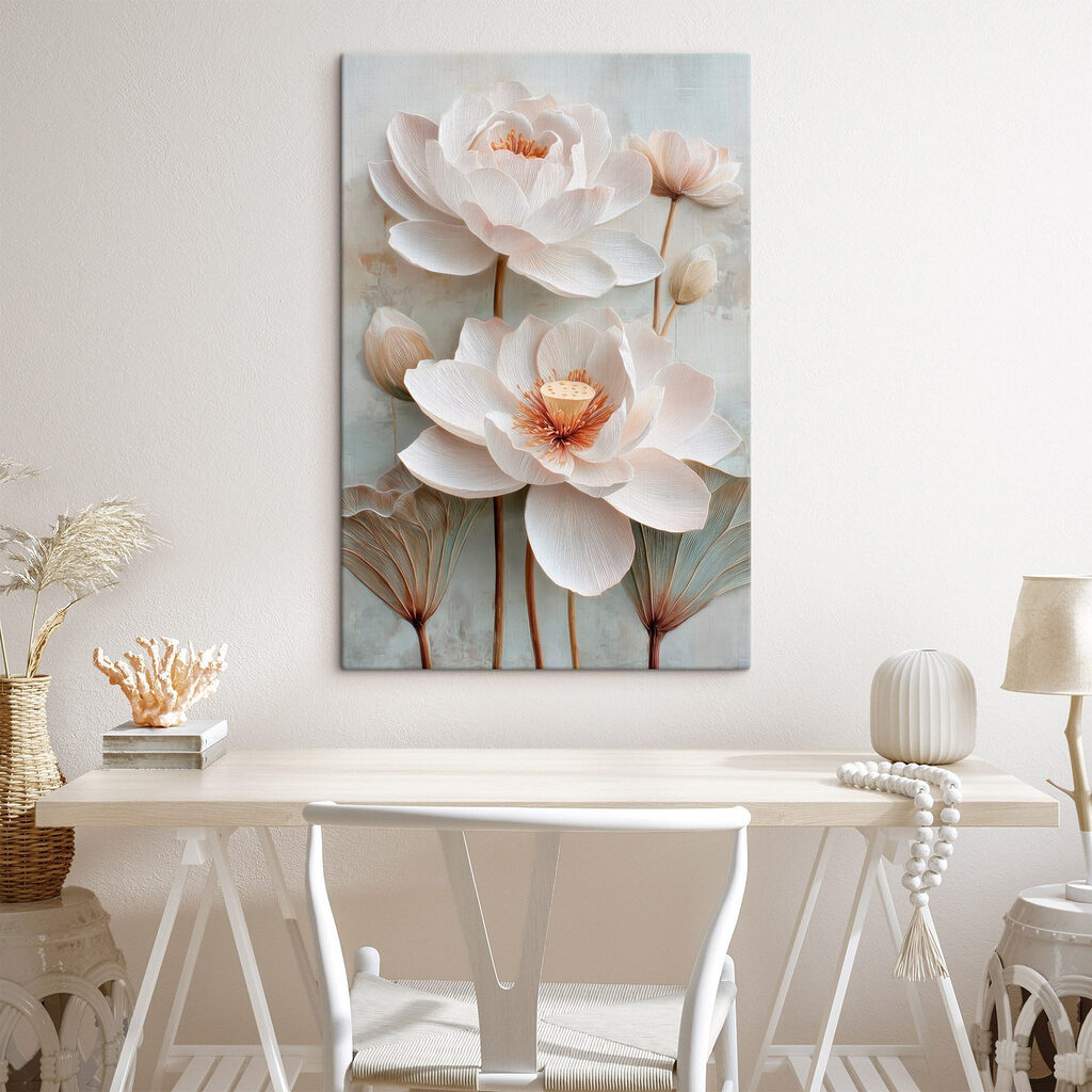 Delicate blooms in soft pastel tones