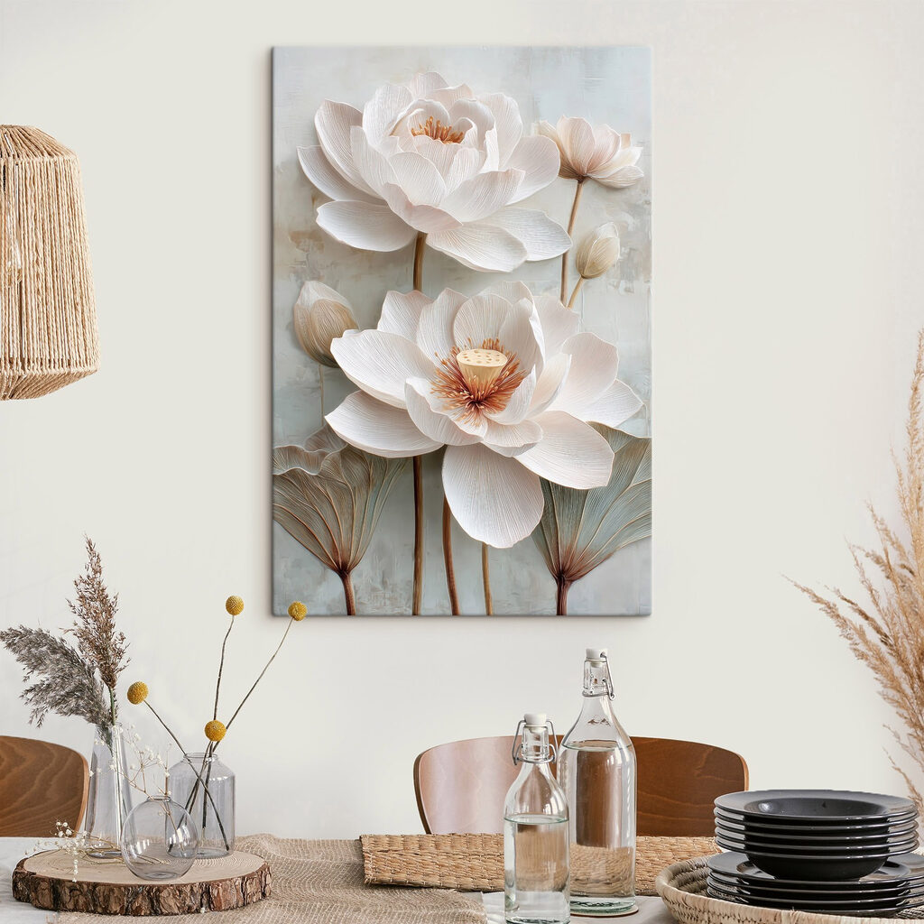 Delicate blooms in soft pastel tones