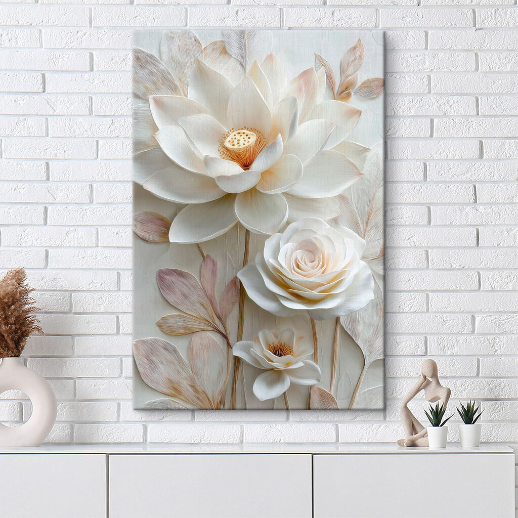 Delicate flowers bring serene beauty