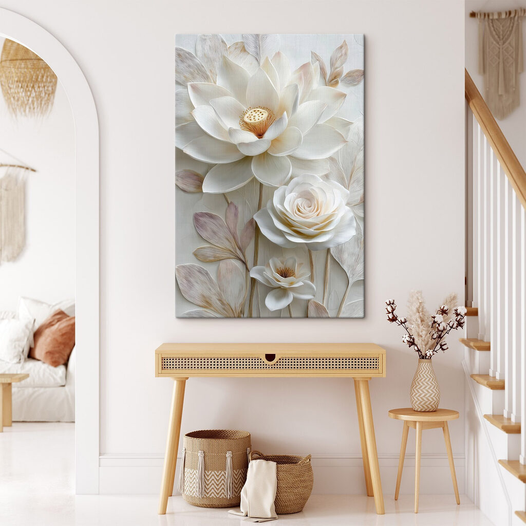 Delicate flowers bring serene beauty