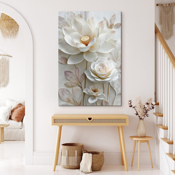 Delicate flowers bring serene beauty