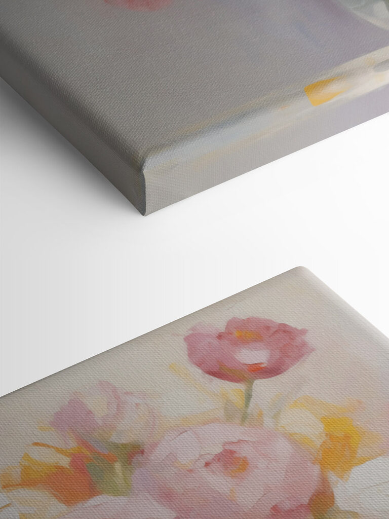 Painting of flowers in a vase