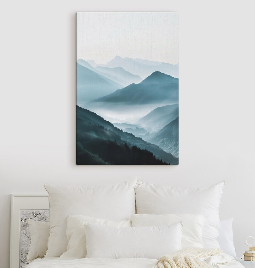 Foggy mountain range Foggy mountain range