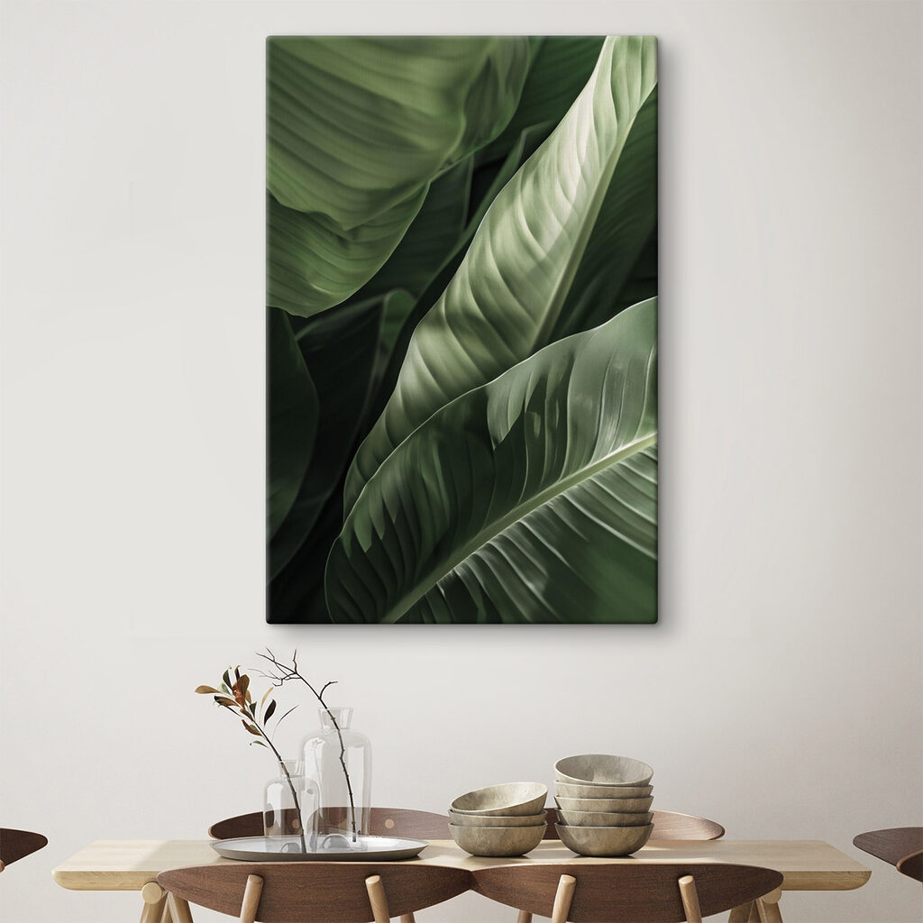 Lush green leaves in gentle light Lush green leaves in gentle light