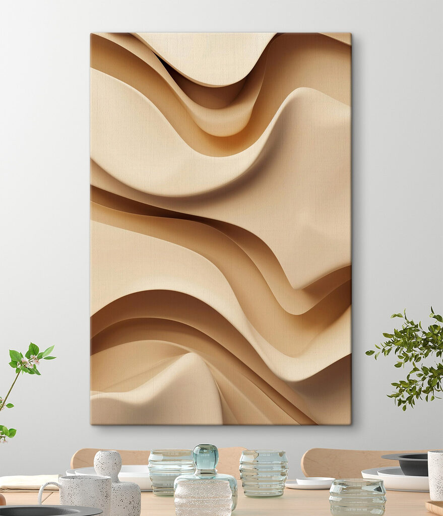 Flowing curves in soft tones Flowing curves in soft tones