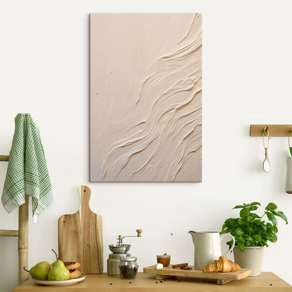 White surface with wavy lines