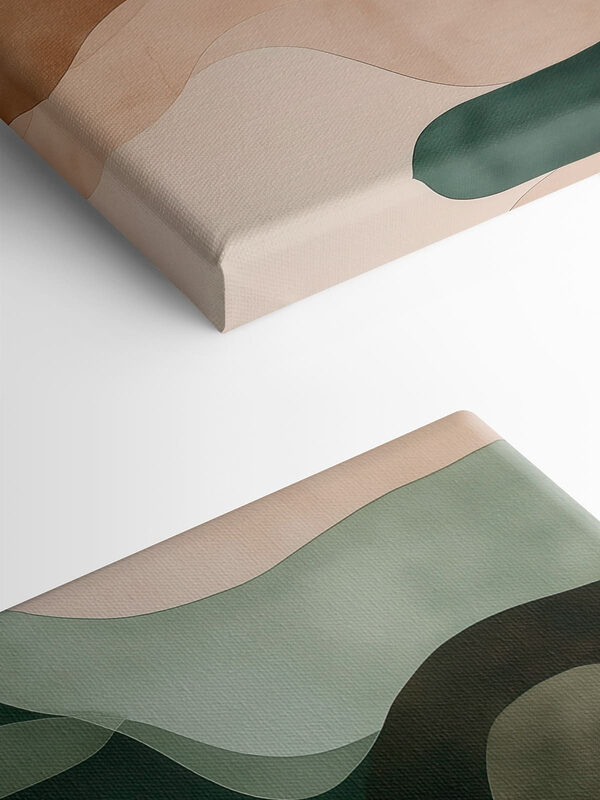 Soft, flowing waves of earth tones Soft, flowing waves of earth tones
