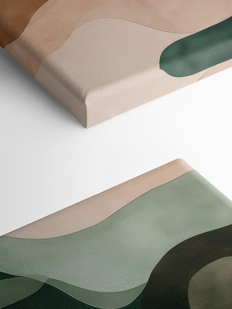 Soft, flowing waves of earth tones Soft, flowing waves of earth tones
