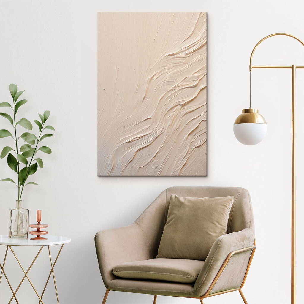 White surface with wavy lines
