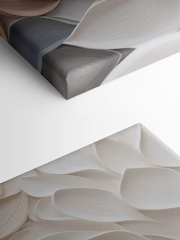 Soft, flowing shapes in subtle hues
