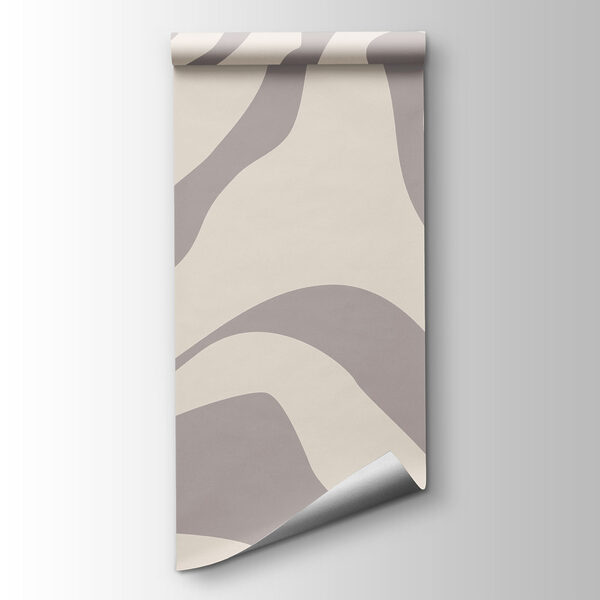 Abstract wave patterns in soft tones