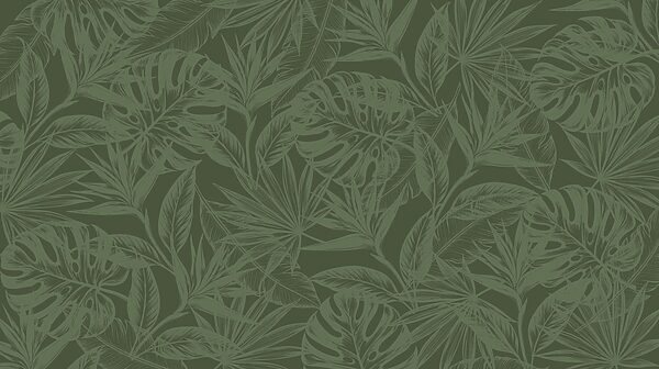 Green background with leaves Green background with leaves