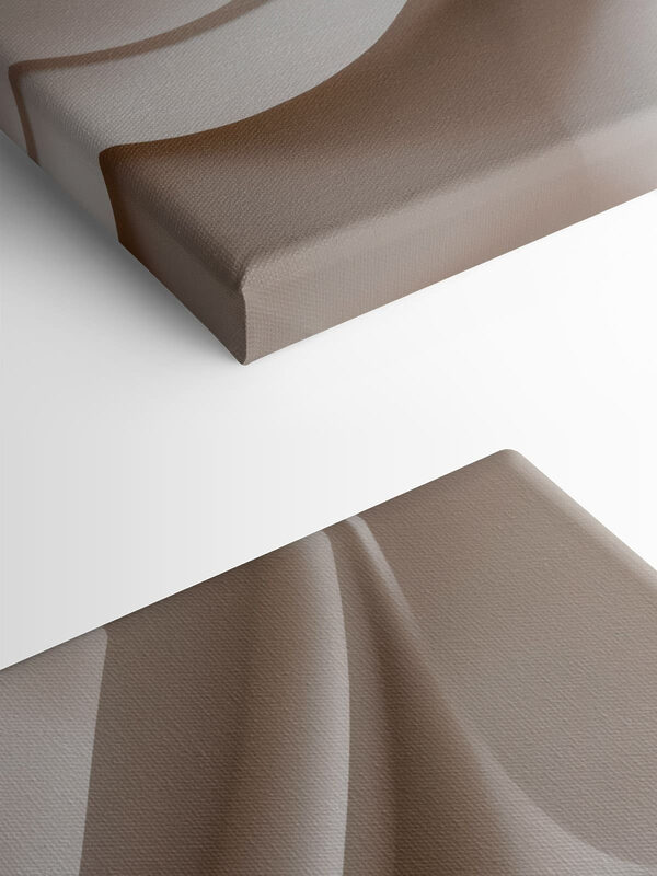 White wall with wavy lines