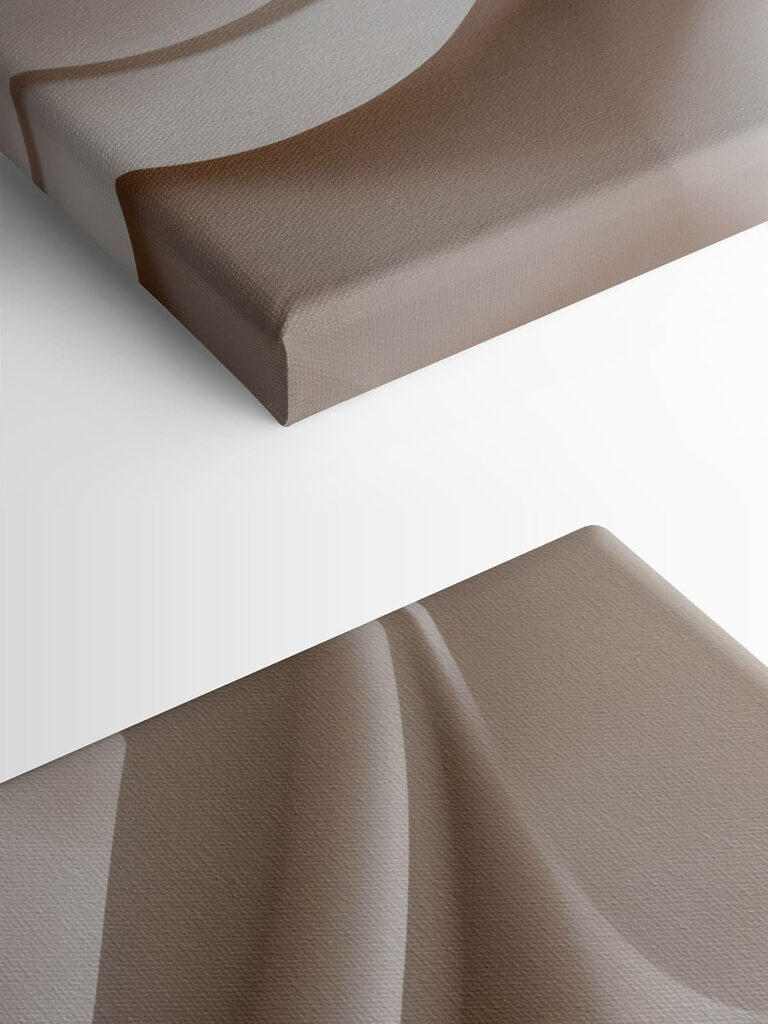 White wall with wavy lines