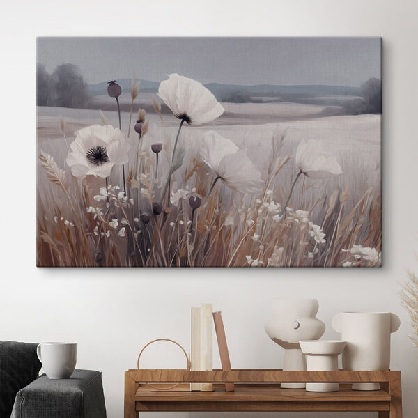 Soft blooms in a serene landscape
