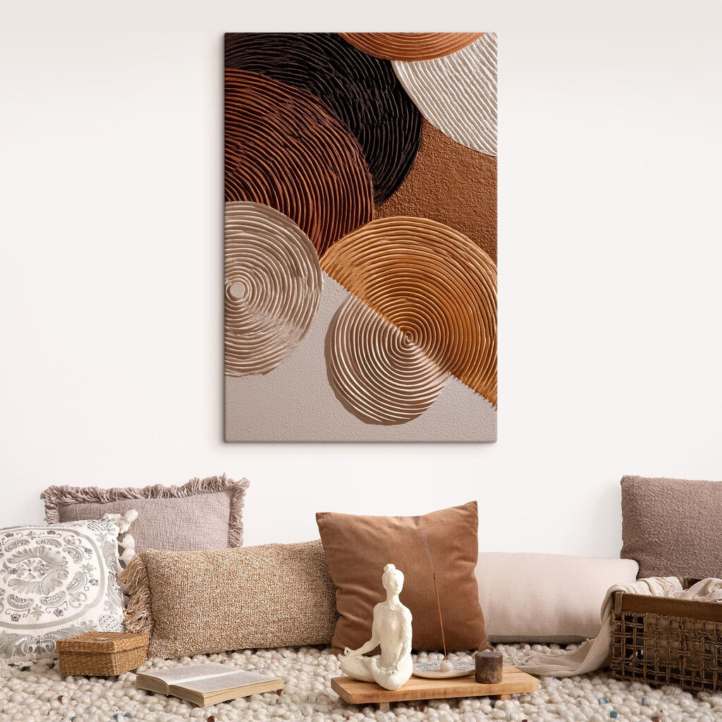 Flowing patterns in earthy tones Flowing patterns in earthy tones